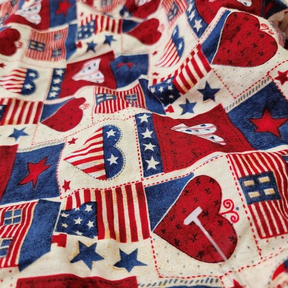 Sleeveless Top For Women Large American Flag Hearts Printed Halter Neck Open Top - Picture 6 of 6